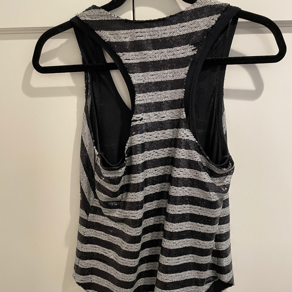 Robert Rodriguez Sequin Cocktail Racerback Tank